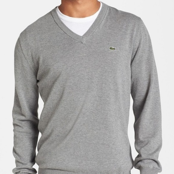 lacoste gray sweater